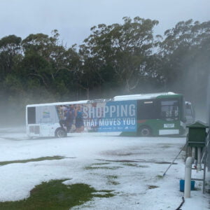 Bus Under Severe Storm Featured Image