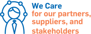 We Care For Our Partners, Suppliers Icon Values